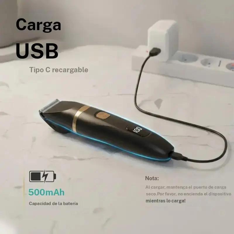 Intelligent electric body shaving device - for trimming underarm hair, groin area, private parts, suitable for both men and women - replaceable head