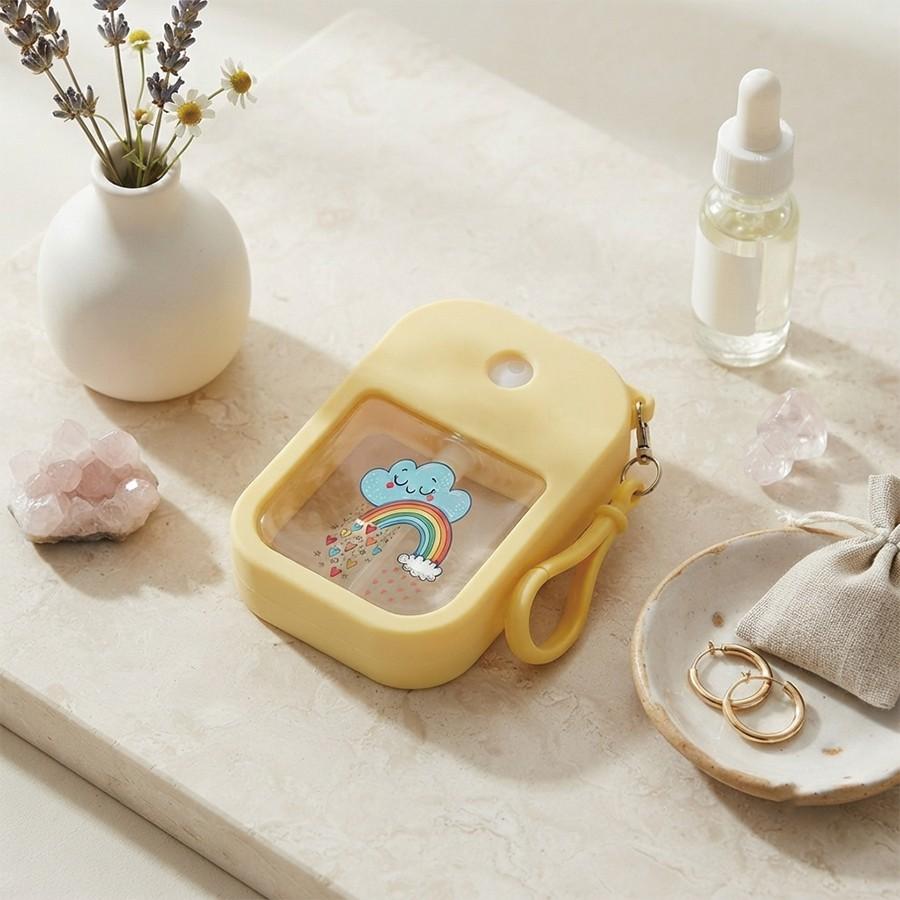 Cartoon Smile Cloud Rainbow Mini Spray Bottle Keychain, Leak-Proof Refillable Fine Mist Sprayer, Dispenser for Hand Soap, Perfume, Makeup Water, Portable Perfume Atomizer Travel Bottles, Makeup Tool