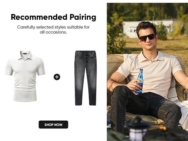 JMIERR Men's Muscle V Neck Polo Shirts Casual Short Sleeve Slim Fit Ribbed Golf T Shirt Athletic Tee JMIERR Men's Muscle V Neck Polo Shirts Casual Short Sleeve Slim Fit Ribbed Golf T Shirt Athletic Tee