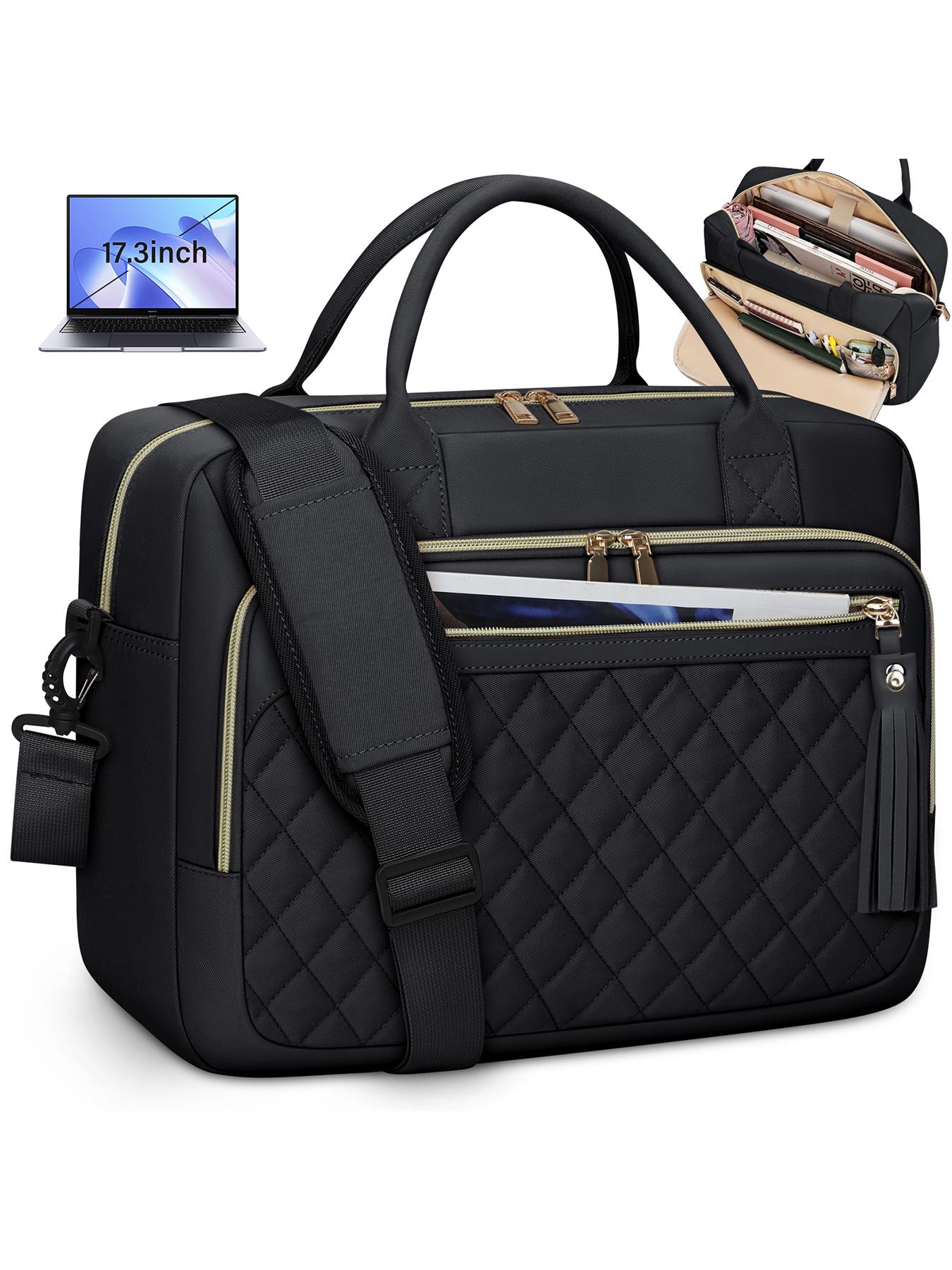 17.3 Inch Laptop Bag, Waterproof Computer   Shoulder Bag, Large Laptop Case for Work Business Office Travel College