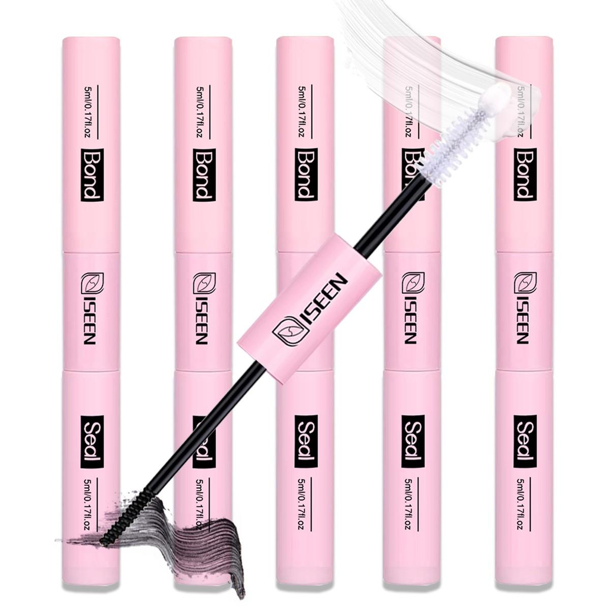 Lash Cluster Glue, 1pc/3pcs/5pcs Waterproof Bond & Seal Eyelash Glue for Clusters, Black Long-Lasting 72H Eyelash Adhesive