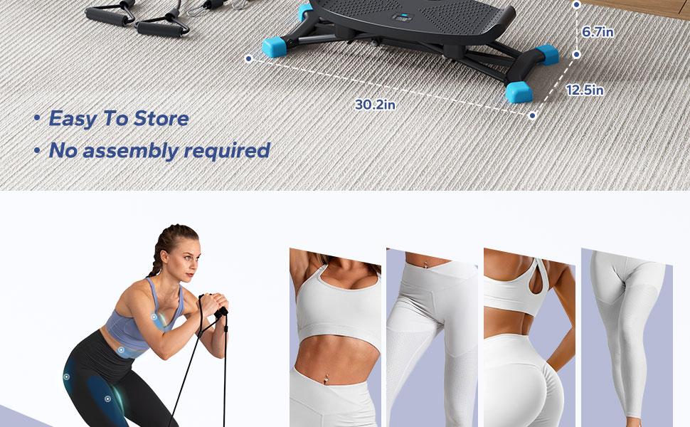 MERACH Ski Machine Ski Simulator Training Machine, Leg Exercise Low Impact Plyometric Training Fun Cardio Trainer Full Body Aerobic Exercise Equipment