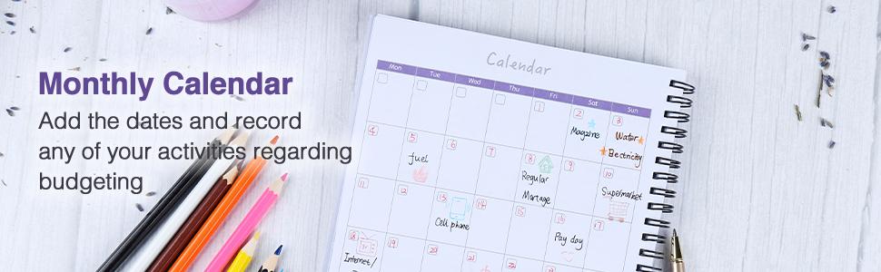 Soligt Monthly Budget Planner Book (Undated) with 12 Pockets for Income, Debt, Saving, Expense and Bill Tracker Organizer, Spiral Design gsm thick Paper Stationery, Efficient Finance Organizer Notebook