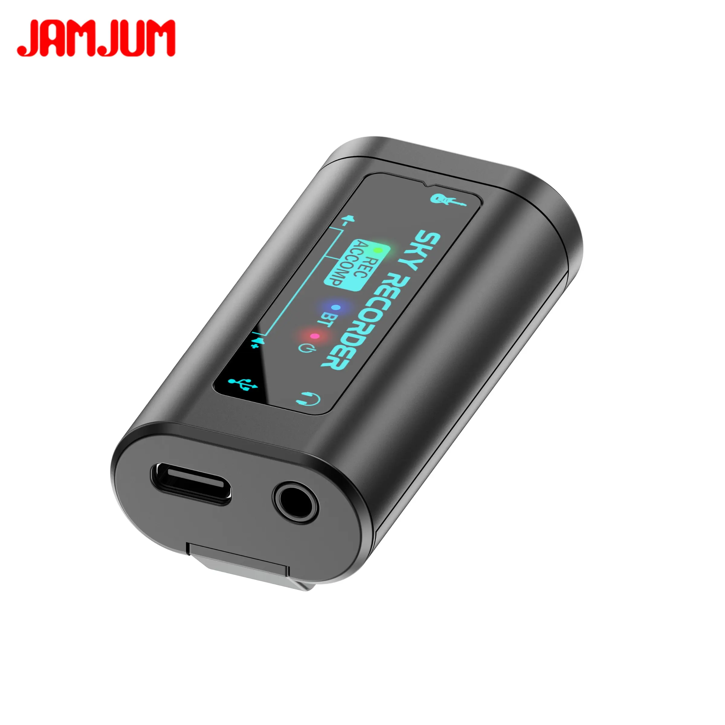 JAMJUM Portable High-Definition Audio Interface Type-C, Compatible with Multiple Systems, Plug-And-Play Guitar Recording Device Audio Equipment