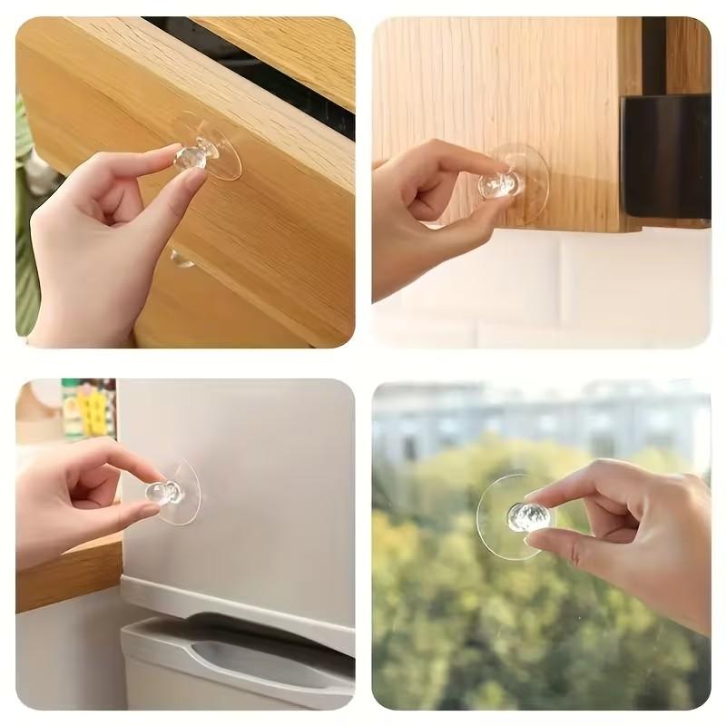 Multi-Functional Auxiliary Pull Handles, Suitable for Smooth Surfaces, Cabinets, Drawers, Sliding Doors, No Drilling Installation