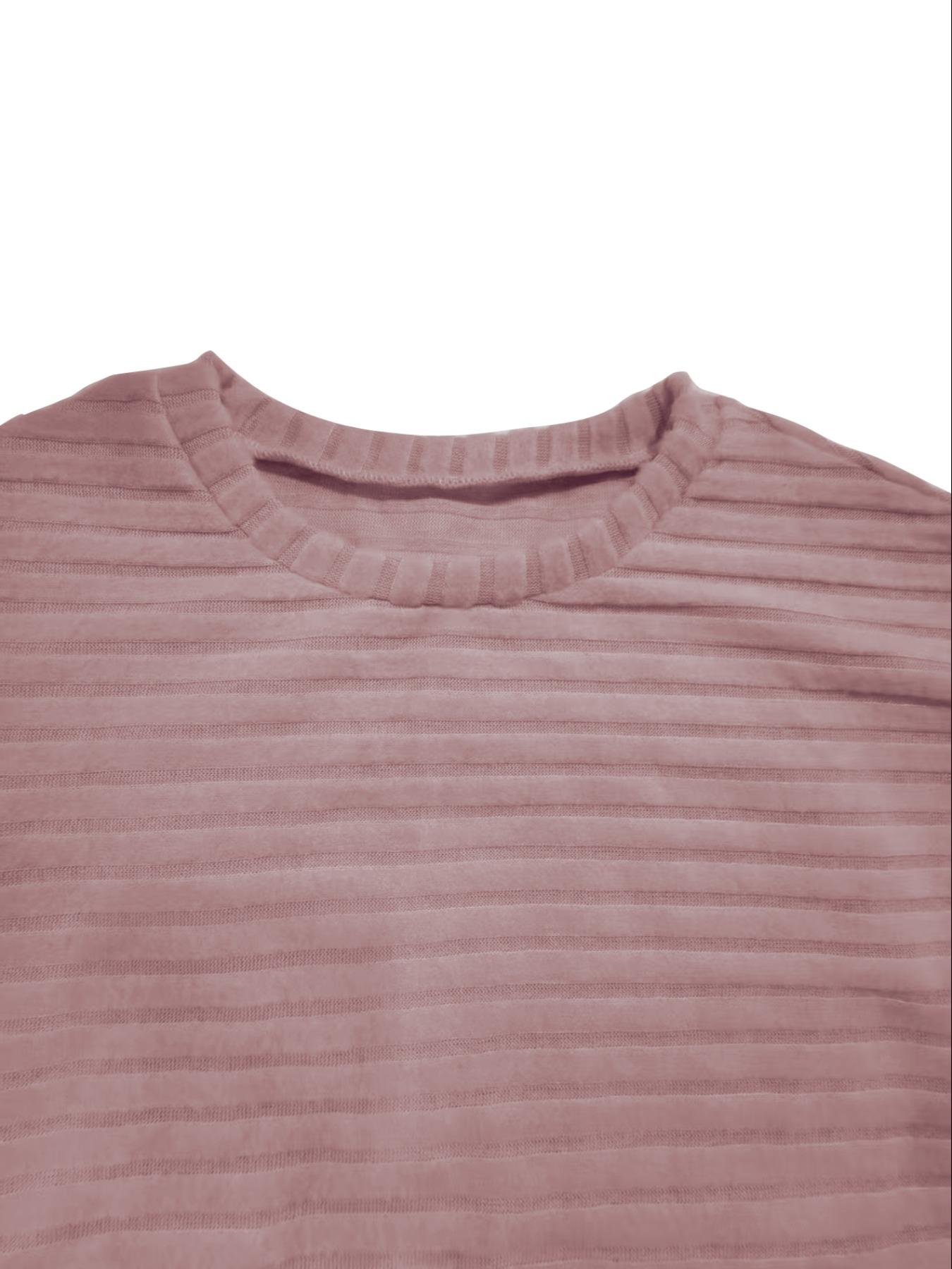 Women's Solid Color Long Sleeve Top & Long Dress Set, Casual Top, Lady Fall & Winter Clothes for Daily Wear