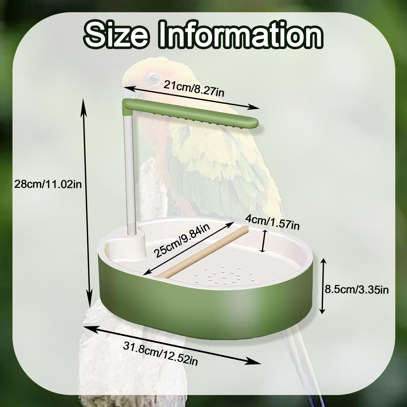 Parrot Shower, Automatic Parakeet Bird Bath with Pump, Large Bird Shower Fountain, Bird Bath for Parakeets for Pet Birds, Conure, Cockatoo, Budgie, Lovebird, Finches, Grooming, Bird Supplies Parrot Shower, Automatic Parakeet Bird Bath with Pump, Large Bird Shower Fountain, Bird Bath for Parakeets for Pet Birds, Conure, Cockatoo, Budgie, Lovebird, Finches, Grooming, Bird Supplies