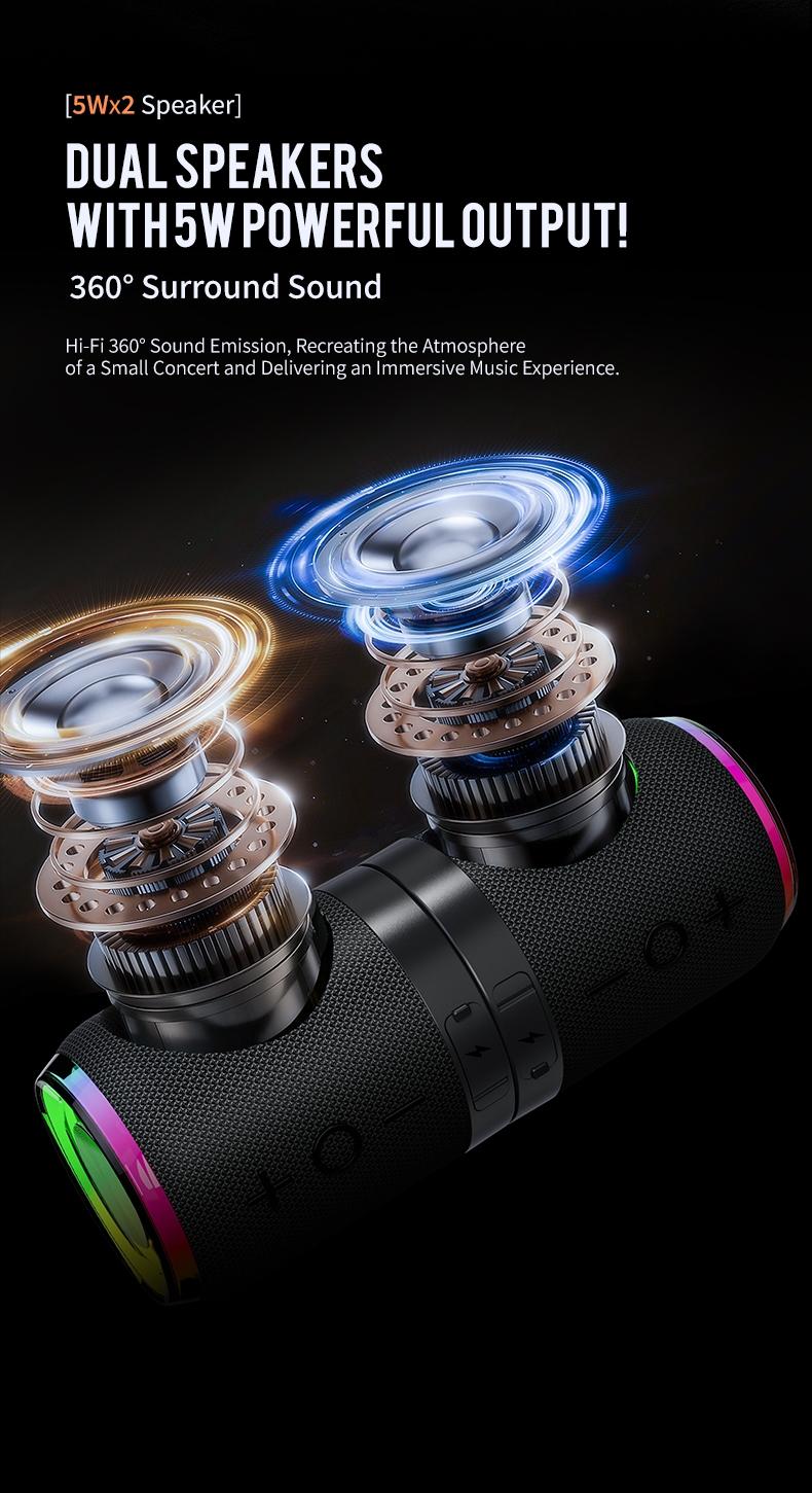 New Magnetic Bluetooth-compatible Speaker, Detachable Two-Piece Stereo Subwoofer, Living Room Surround Sound System, Home Audio Equipment