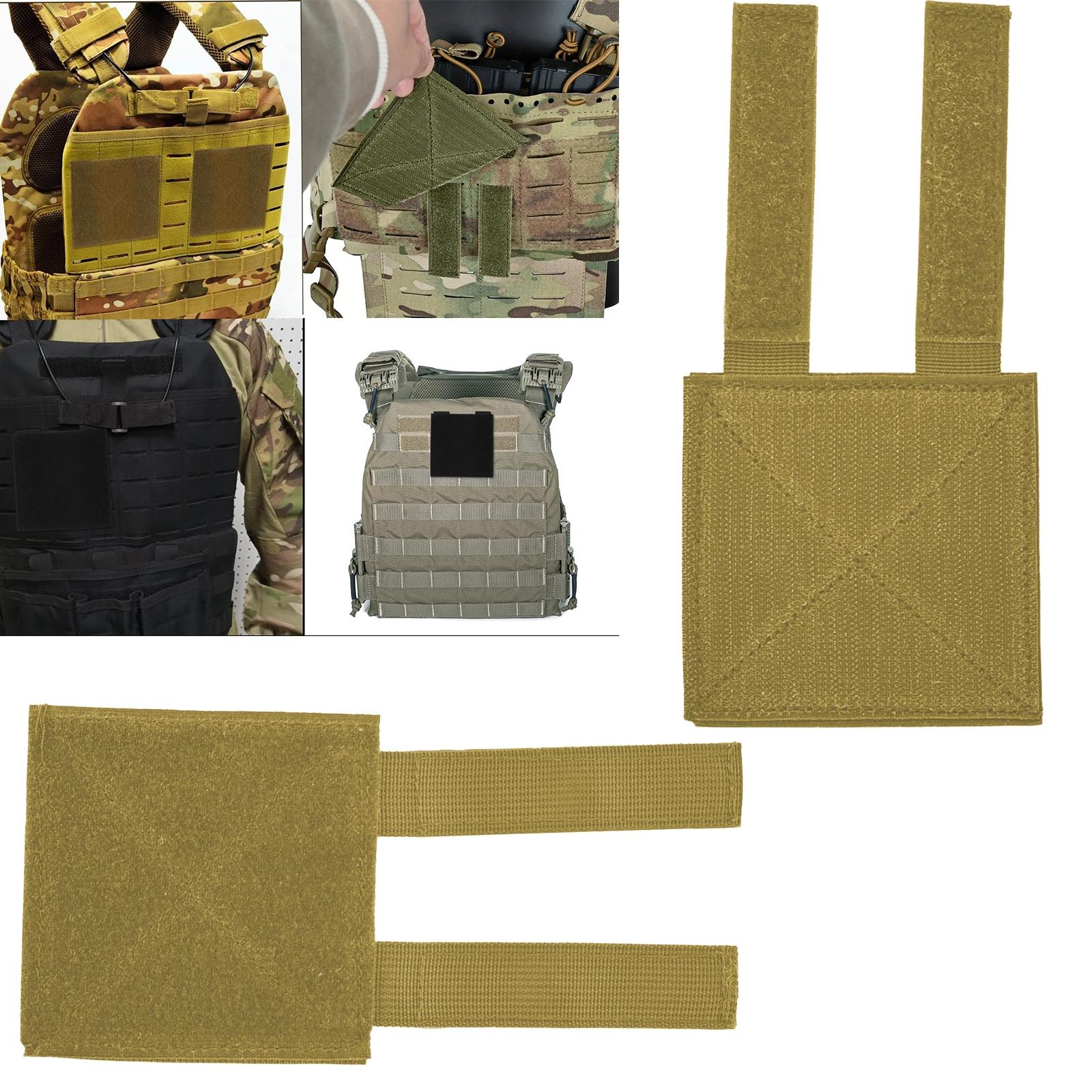 2 PCSinchMolle Tactical Bag Patch Panel Accessory, Hook and Loop Patch Display Board, Molle Compatible Panel for Badges, Insignia, and Tactical Patches, 4"x4"inch/10x10cm