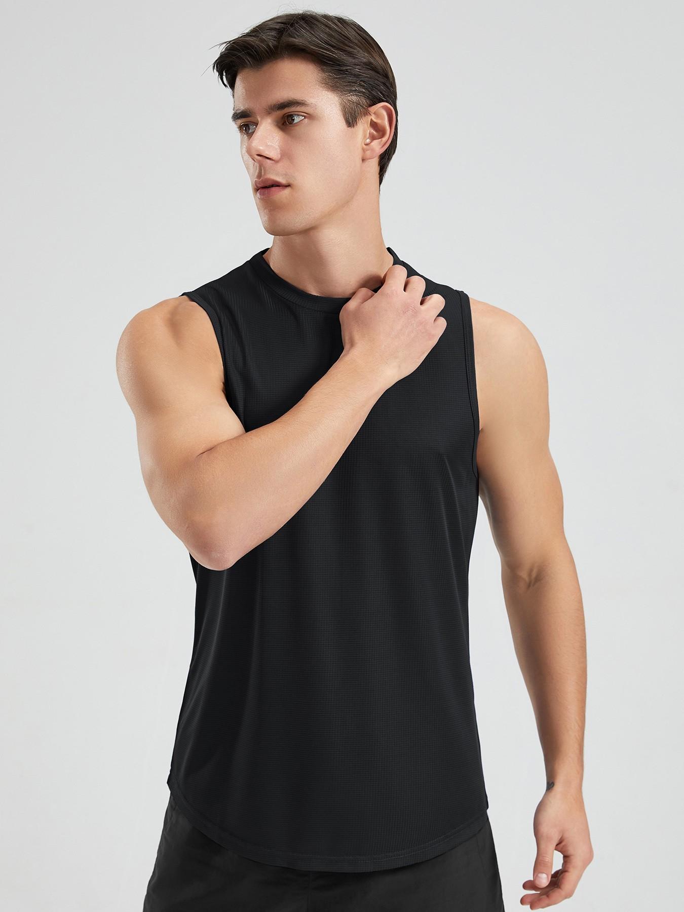 Men's Sporty Quick-Dry Breathable Top, Ideal for Fitness Running, Stylish Casual Wear, Lightweight Moisture-Wicking Tee