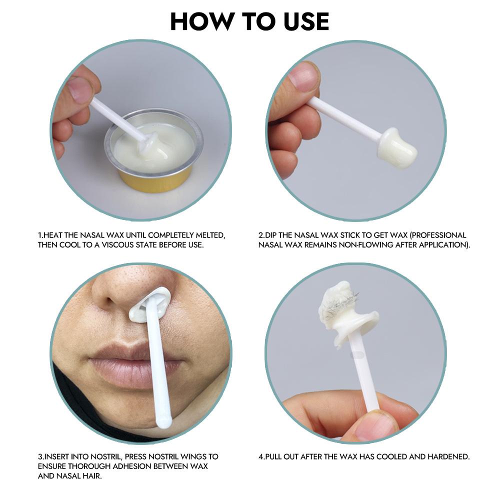 Men Women Nose Hair Wax Kit, Includes Eyebrow Wax, Nose Hair Stick, Depilatory Wax, Complete Accessories, Daily Nose Hair Care Men Women Nose Hair Wax Kit, Includes Eyebrow Wax, Nose Hair Stick, Depilatory Wax, Complete Accessories, Daily Nose Hair Care
