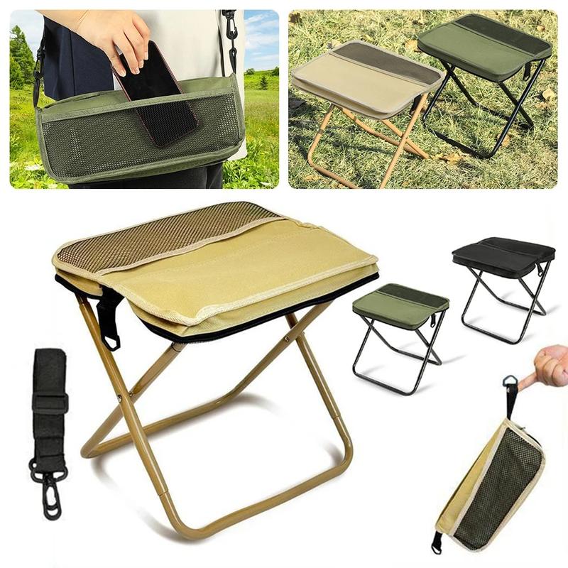 Portable Foldable Camping Chair with Carry Bag, Lightweight and Compact, Easy to Carry Outdoor Travel Picnic Chair