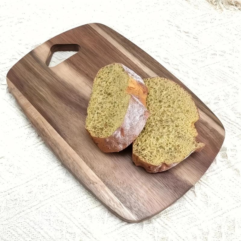 Unique Solid Wood Cutting Board with Hanging Hole, Durable and Easy to Clean, Ideal for Steaks, Fruits, Vegetables, Meats, Bread