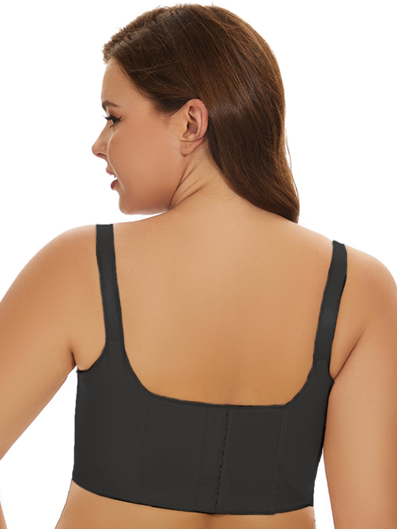 2-Pack Women's Adjustable Supportive Everyday Bras with Underwire, Comfortable Breathable Fit Underwear, Adjustable Straps to Prevent Sagging