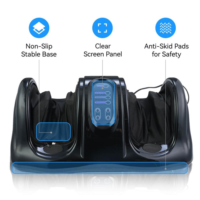 FLEXISPOT Premium Electric Foot Massager with Remote - 7 Auto Modes, Deep Kneading, Rolling & Shiatsu for Feet Ankles Calves - Pain Relief Circulation Booster for Home Office - Daily