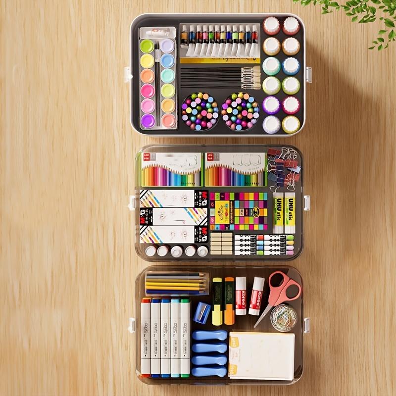 Multifunctional plastic sewing craft tool box, put away tools, suitable for medicine box storage, hair accessories, art supplies craft box, medicine box storage container with handle, cosmetics, tool box, perfect for home storage