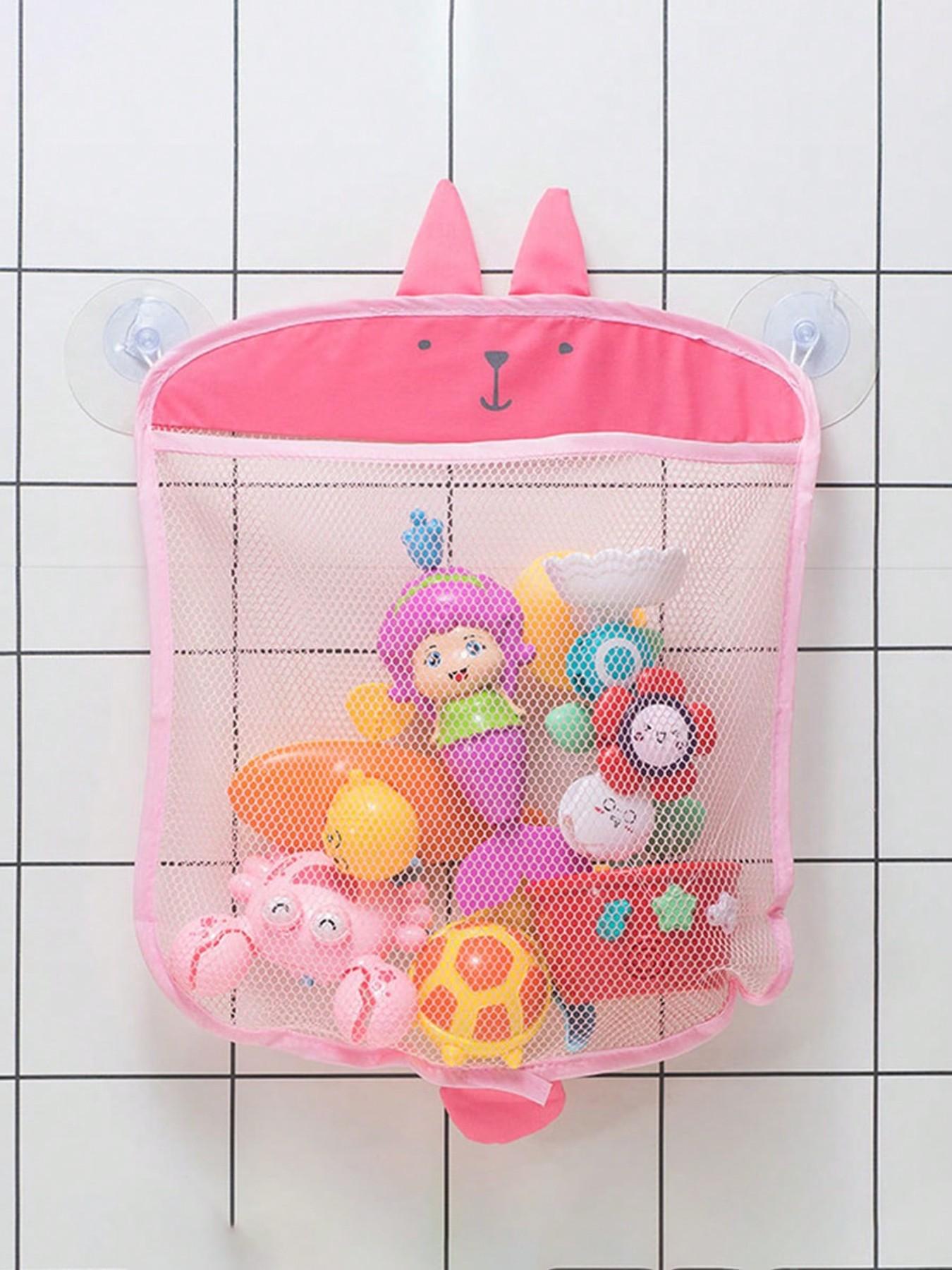 Waterproof Bathroom Toy Net Bag, Cute Duck Suction Cup Hanging Storage Bag, Multi-Use Organizer for Kitchen, Bath, Living Room, Gifts