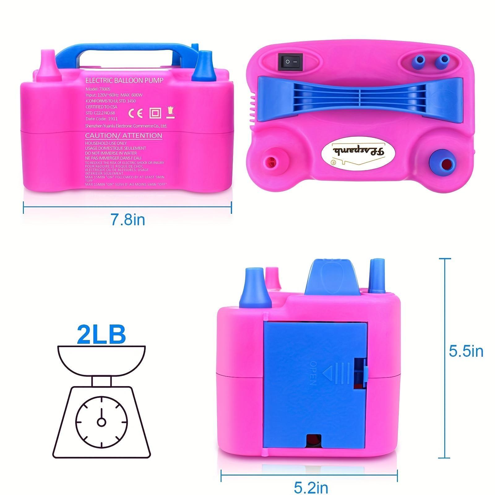 Electric Balloon Inflator Pump, Automatic Air Pump for Balloons, Balloon Blower Tool, Fast and Easy Balloon Filling Machine