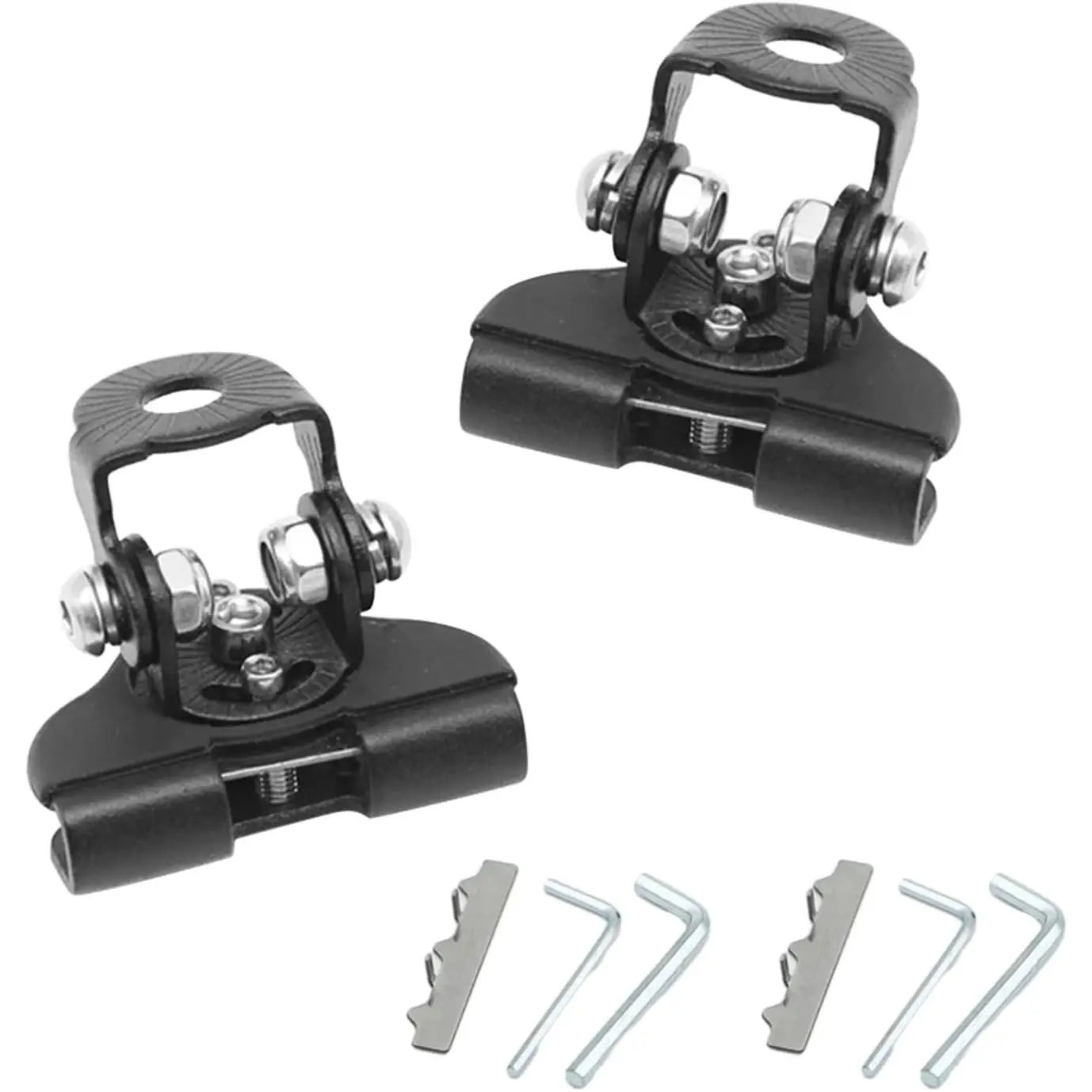 LED Light Bar Mounting Bracket, 2 count Adjustable  Pillar  Mount Clamp Holder with Hex Wrench, Auto Lighting Accessories,  Fit for Off-Road  SUV (Black)