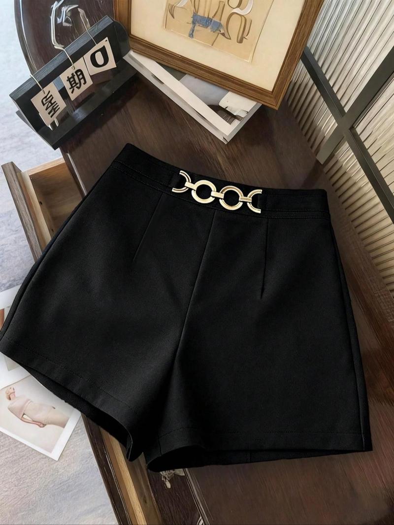 Elegant Women's Two-Piece Shorts Set for Spring Summer, Perfect for Holidays and Office, Versatile Fashion Choice