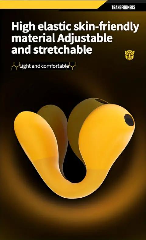 TRANSFORMERS TF-T05 Open Ear Clip Earbuds Bluetooth 5.4 Wireless Headphones with HD mic and 60 Hours Music Game Dual Mode,IPX4 Waterproof Fitness Running Earbuds