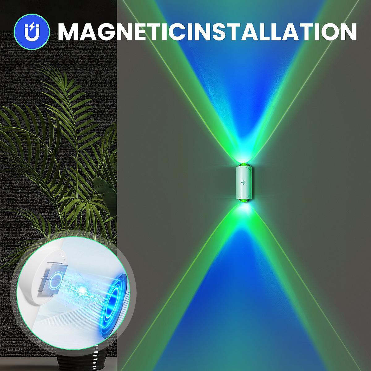 2-Pack Rechargeable RGB LED Motion Sensor Night Lights, Mini Version, with Motion and Light Sensors, Small Wall Lights, Ambient Lights