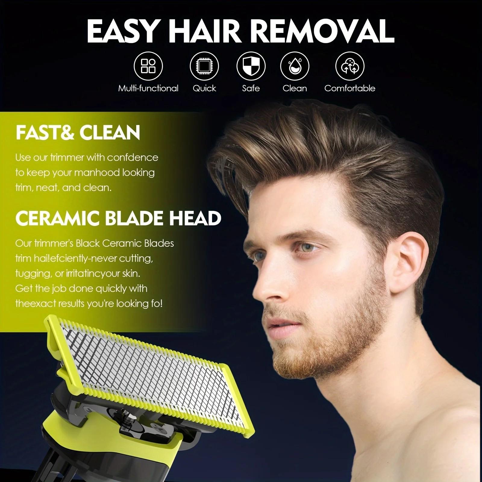 Men's High-Quality Razor Blade Replacement Set, Compatible with Oneblade Qp210/50 2523 2630 2527qp652, Perfect Gift for Men, New Condition