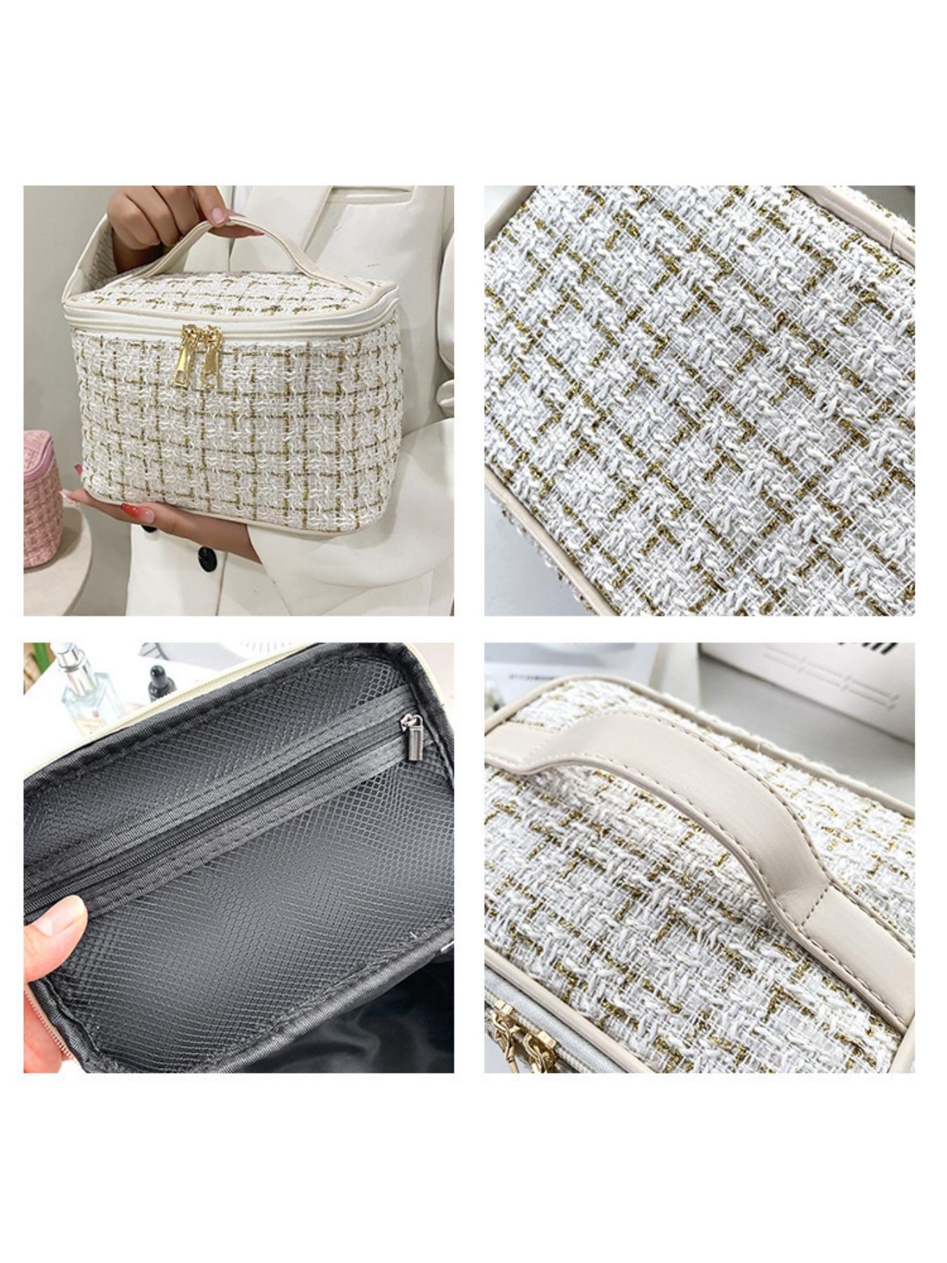 New Large Capacity Fashion Women's Handbag Cosmetic Bag, Portable Makeup Organizer, Holds Lipstick, Brush, Eyeliner, Wedding Gift, Valentine's Day Present