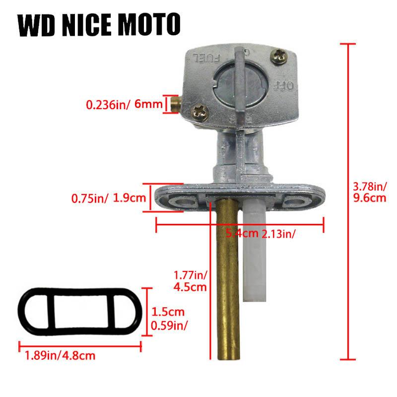 WD Nice Moto Gas Fuel Valve Petcock Switch, Compatible with Blaster 200 Yfs200 Ttr 250 230 125 225 Xt 600 Wr 250f 400f 450f Yfm 350 600 660