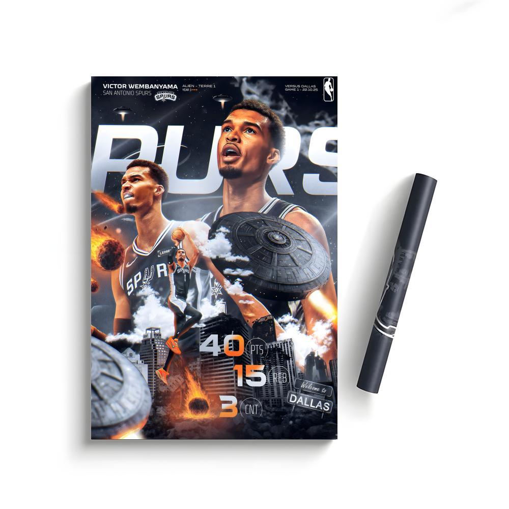 Victor Wembanyama Poster Bedroom Home Decor Art Poster Perfect Gift for Family and Friends