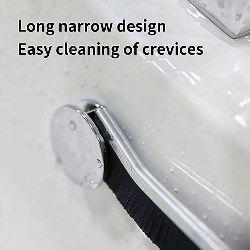 Mom's Ultimate Crevice Cleaner Pack 5 Multifunctional Hard Bristle Brushes for Tile Grout Window Tracks Hidden Grime Home Tools Gadgets Heavy Duty Handle Cleaning
