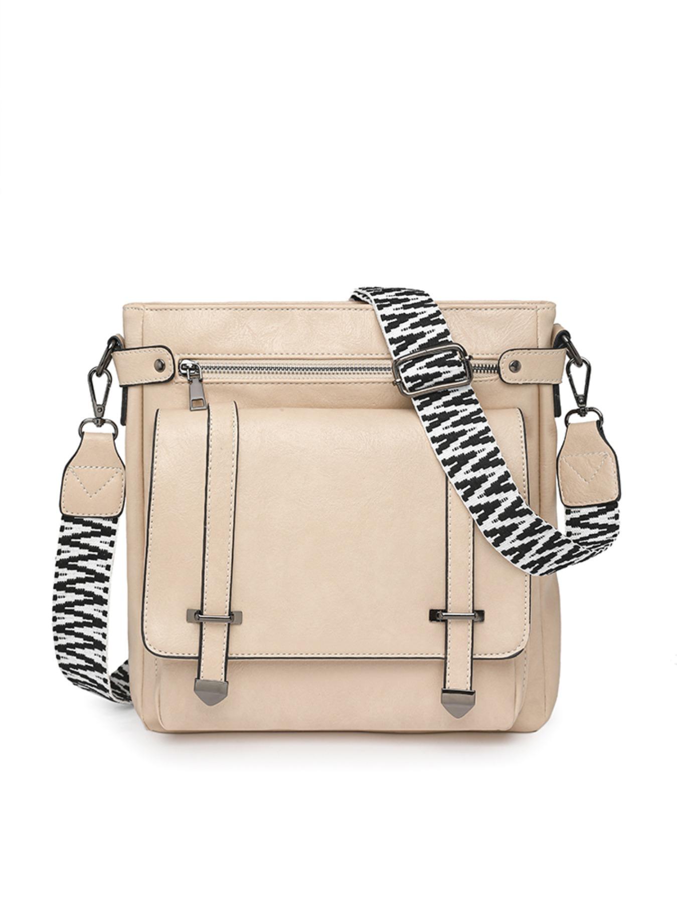 Large Capacity Crossbody Bag, Commuter Versatile Tote, Wide Strap Comfortable Shoulder Bag, Fashion Casual Messenger Bag, Waterproof Multi-Pocket Women's Backpack