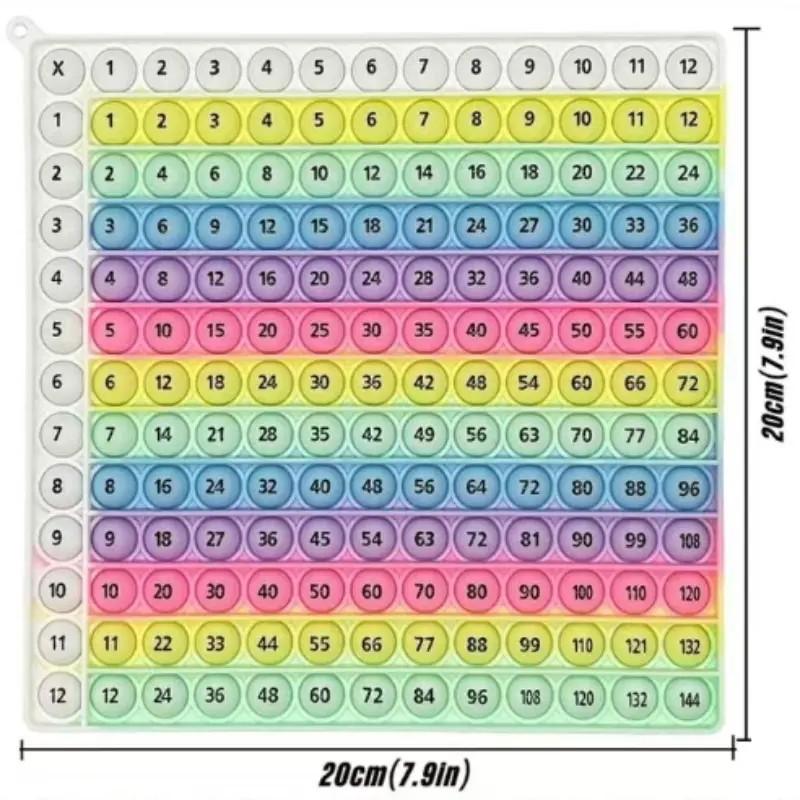 Multiplication Formula Practice Math Game, 12x12 Multiplication Table Learning Activity Board, Digital Teaching Educational Toy, Math Learning Tools, Table Math Games