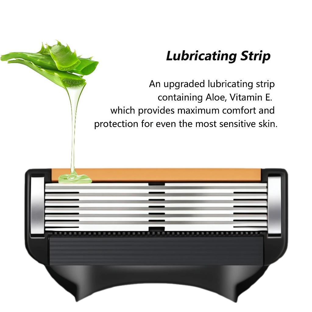 Men's Shaving Razor Set, Handle And High-Quality Sharp Blades, Stainless Steel, Dustproof Waterproof Rust-Resistant, Comfortable Shave, Easy to Clean