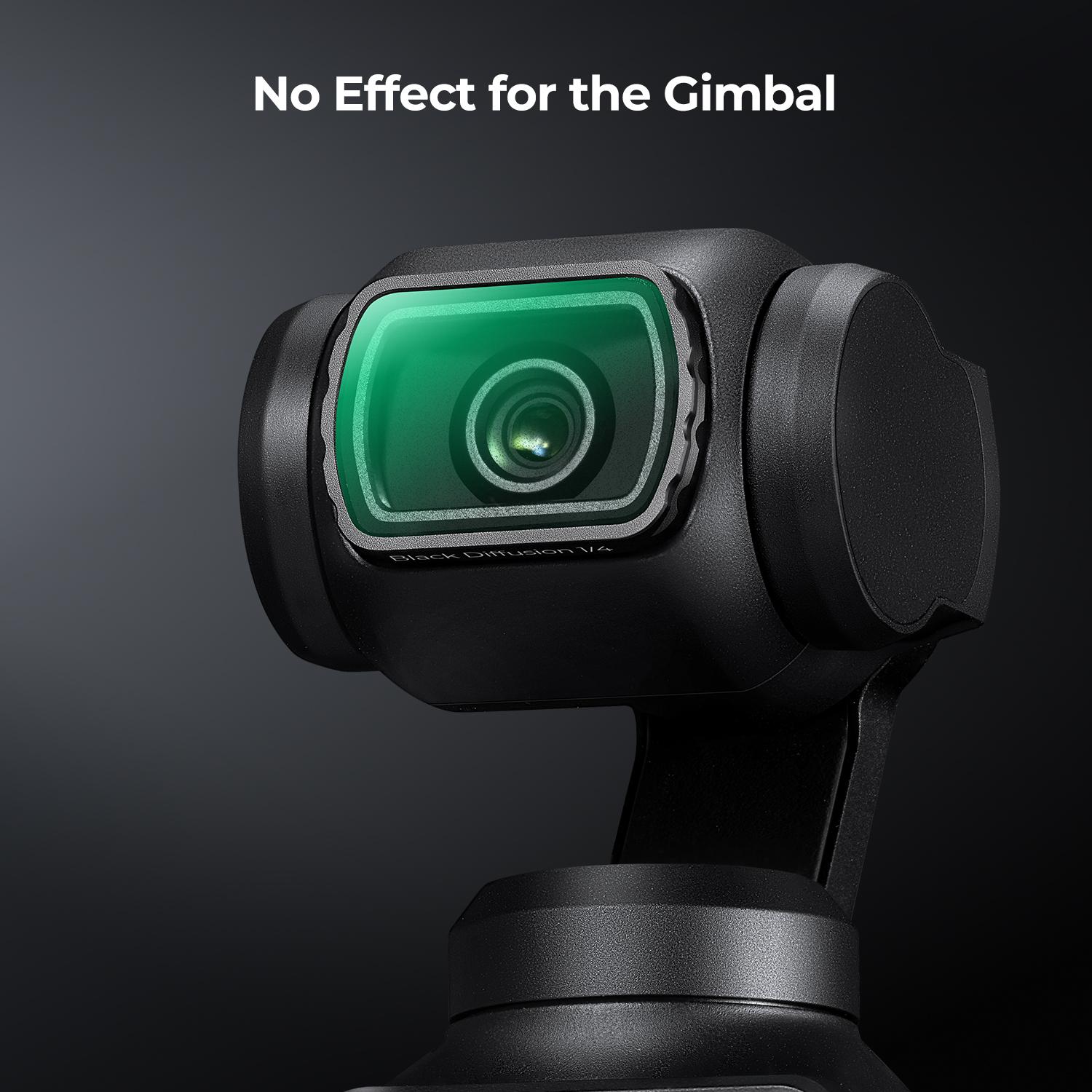 【K&F CONCEPT】Magnetic Black Diffusion 1/4 Filter for DJI Osmo Pocket 3, Creative Mist Cinematic Effect Filters for Osmo Pocket 3 Creator Combo