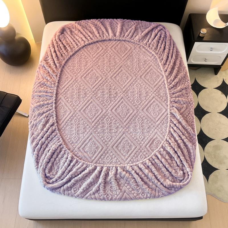 1 Adjustable Taffeta Bed Sheet, Bedding, Bed Linen, Adjustable Sheets, Solid Color Mattress Cover, Soft and Comfortable Mattress Protector, Hypoallergenic Sheets, Thick Bedding for Autumn and Winter, Modern Fabric Adjustable Sheets for Bedroom, Suitable f