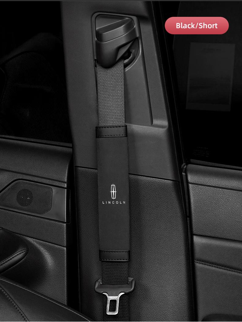2Pcs Car Seat Belt Safety Shoulder Covers Car Accessories For Lincoln Navigator Continental Nautilus Aviator MKZ MKX MKC MKT MKS Corsair Mark E