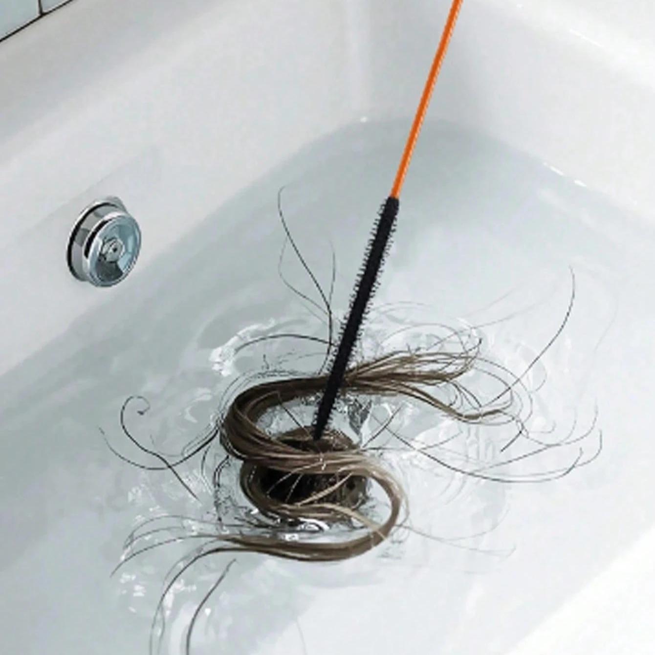 1pc Drain Cleaner Tool, Drain Cleaning Tool, Hair Remover, Shower Drain Clog Remover, Sink Drain Clog Remover, Drain Hair Remover, Sink Drain Clog Remover, Drain Hair Remover