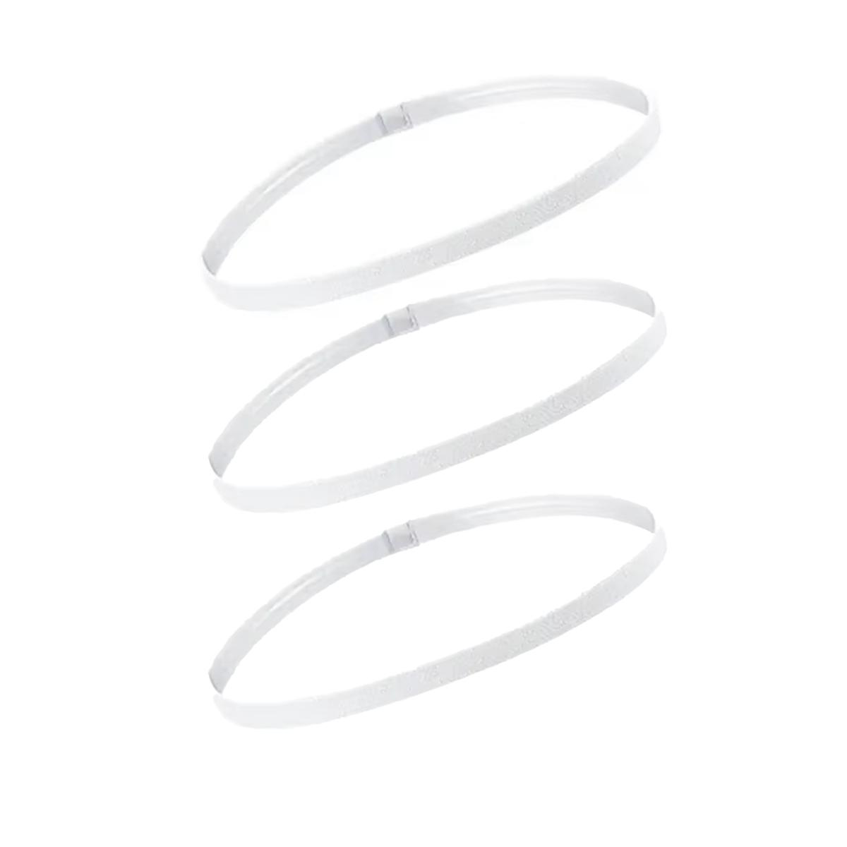 Solid Color Sports Headband, Elastic Headbands, 3 Counts/set High Elasticity Sweat Absorbing Headband, Non-slip Headband for Running Cycling Climbing