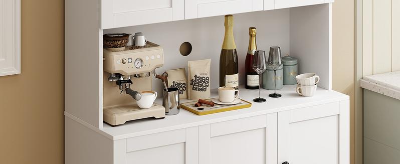 【Valentine's Day gift】ONBRILL 71" Tall Kitchen Pantry Storage Cabinet with Microwave Stand & Door Shelf, Freestanding Kitchen Hutch with 6 Doors and Adjustable Shelves, Modern Food Pantry for Kitchen, Dining Room 【Valentine's Day gift】ONBRILL 71" Tall Kitchen Pantry Storage Cabinet with Microwave Stand & Door Shelf, Freestanding Kitchen Hutch with 6 Doors and Adjustable Shelves, Modern Food Pantry for Kitchen, Dining Room