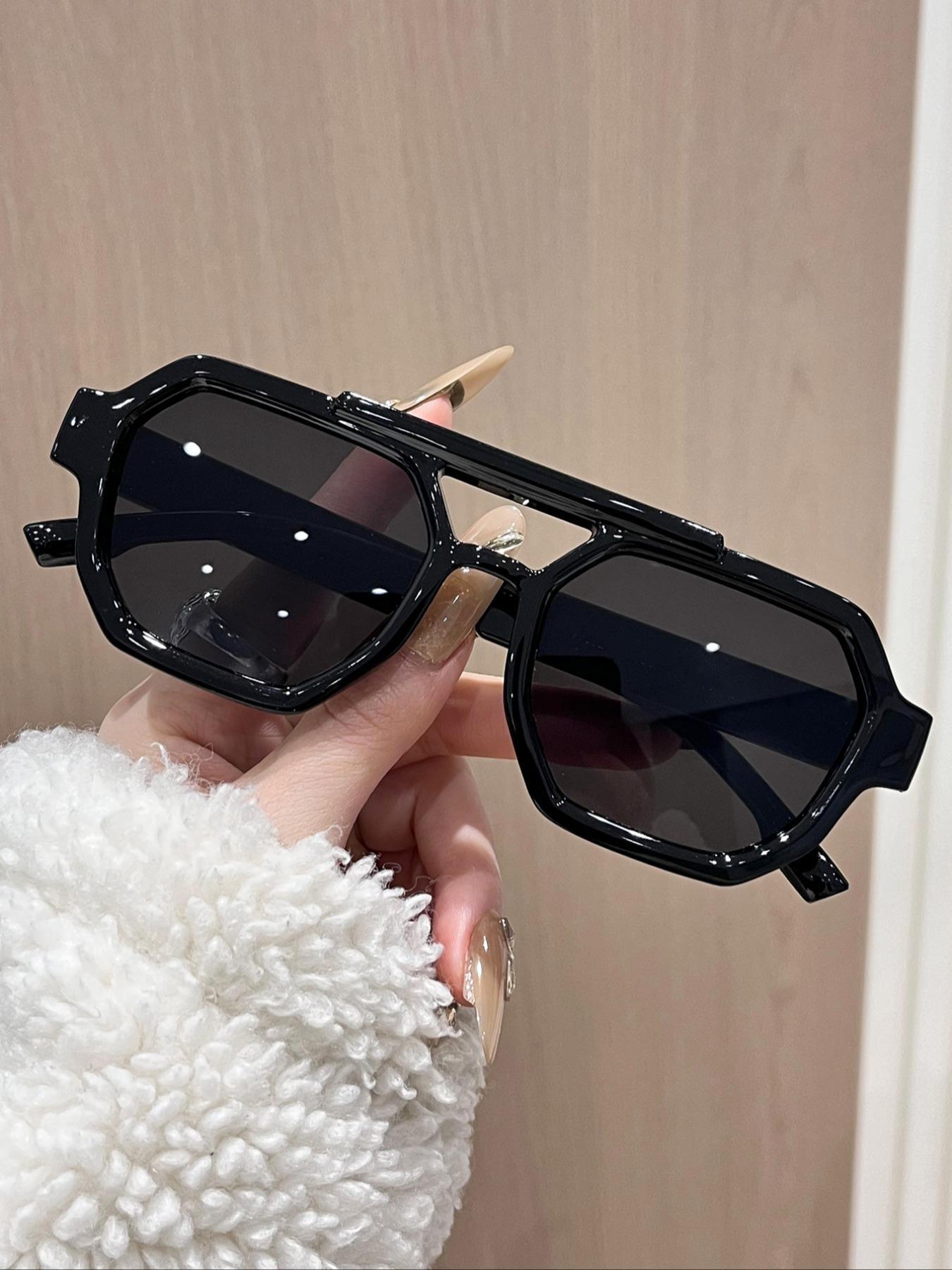 Unisex Vintage Trendy Tortoise Pattern Aviator Sunglasses, Retro Outdoor Sports Sunglasses, Fashionable Sunglasses for Men & Women for Everyday Use, Tortoiseshell Sunglasses