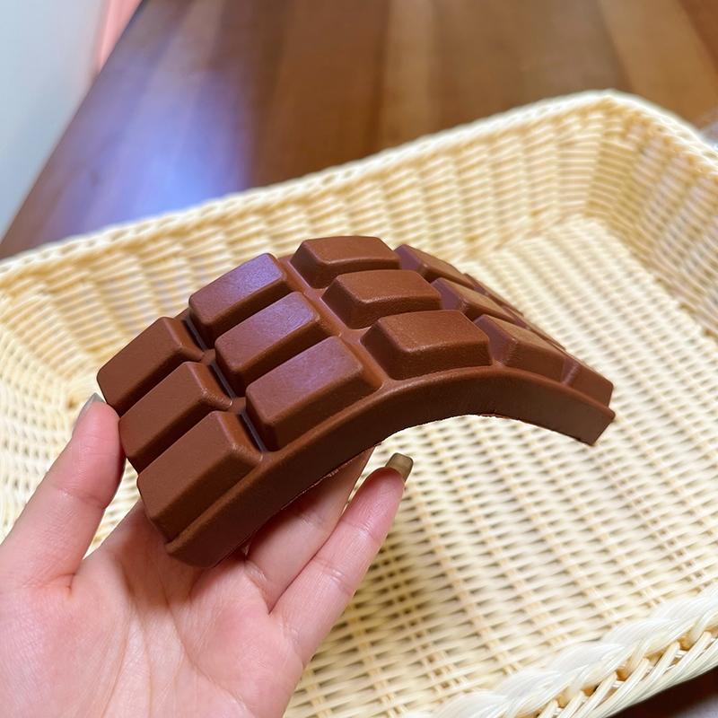 Super Soft Finger-Absorbing Chocolate Bar Squishy, Slow Rebound, Simulation Food, Stress Relief, Squeeze Toy, Perfect for Relaxation