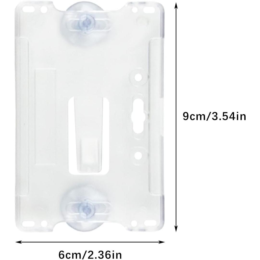 10-Pack Sedan Parking/ID/Card Holder with Suction Cup - Car Tax Disc Holder for Tickets, Notes, Memos - Long-Term Use, Easy to Carry for Car Owners