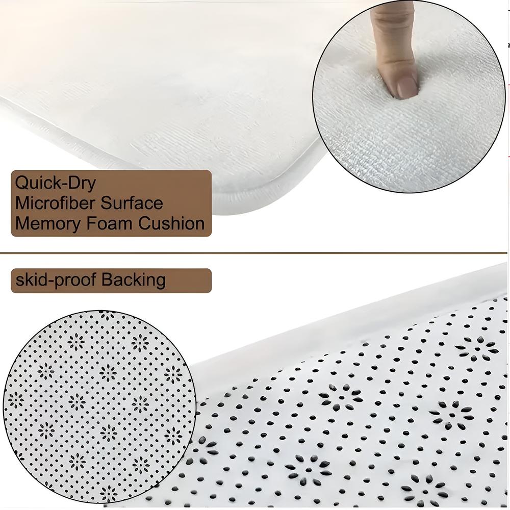 Kwaii Anime B-Bluey Floor Mat Flannel Rugs Soft Warmth Floor Mat Thickened Non-Slip for Room Home Decor Door Mat Strong Water Absorption Upgraded Anti-Slip Backing Easy to Clean