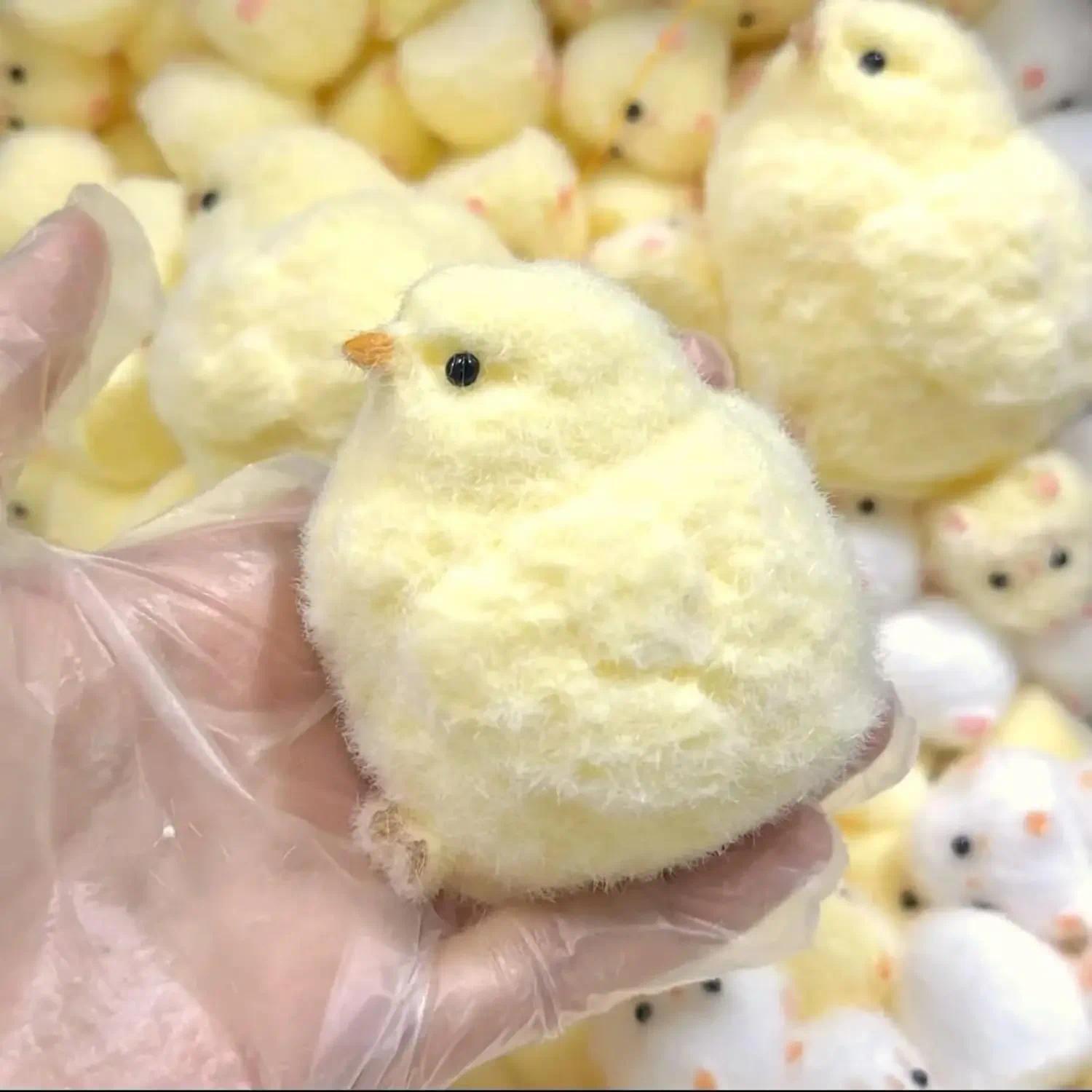 Cute Handmade Chick Squishy Toys Ultra Soft Squishy Fidget Toys Silicone Pinch Entertainment Games for Children Christmas Gifts