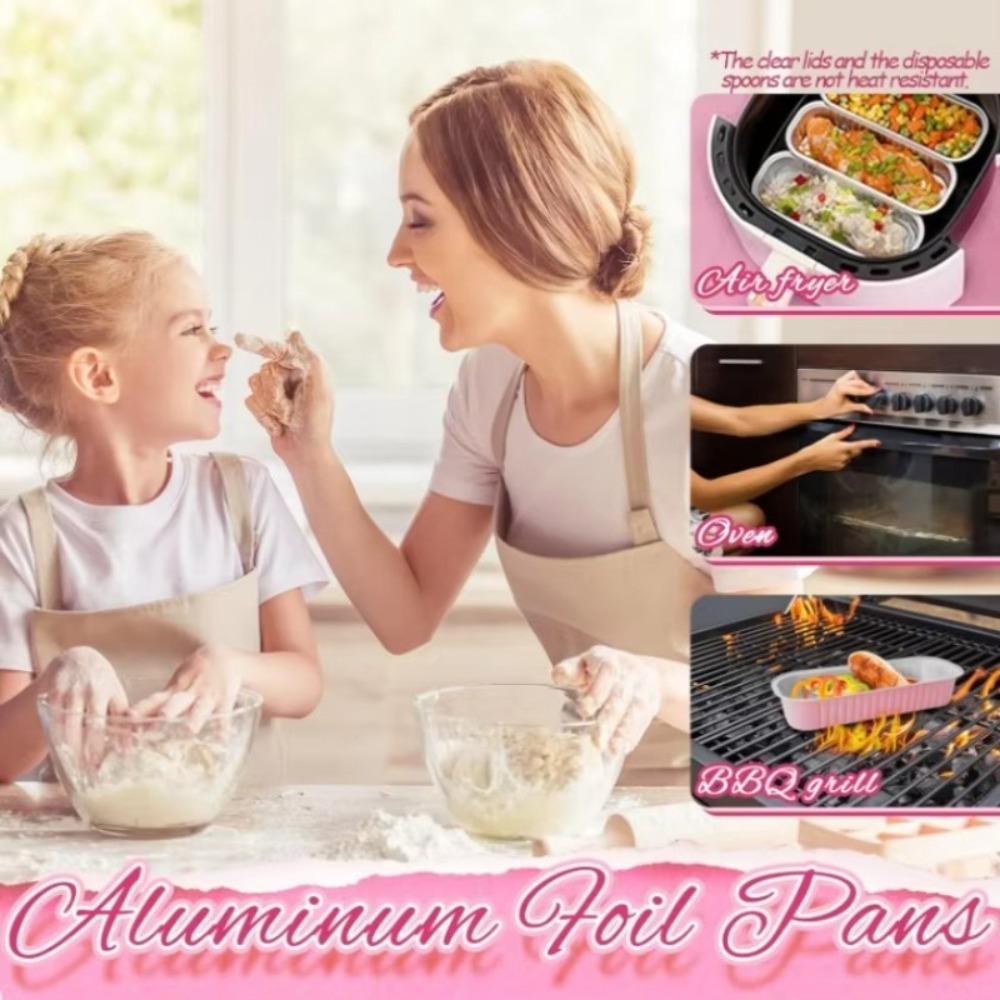 30 Pcs Mini Loaf Pans with Lids, 6.8 oz Rectangular Aluminum Foil Baking Pans, Mini Loaf Containers for Baking Cups, Cake Cups, Holiday Events