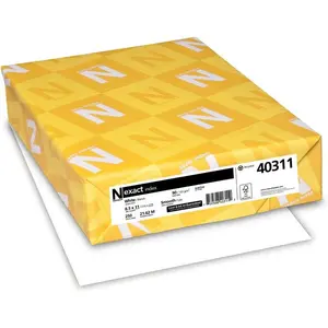 Exact Index Card Stock, 90lb, 94 Bright, 8 1/2 x 11, White, 250 Sheets, Pack of 1