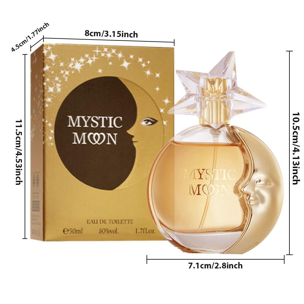Mysterious Star Moon Women's Eau De Toilette, 50ML, Long-Lasting Floral Fruity Scent, Ideal Gift for Dates, Work, Holidays