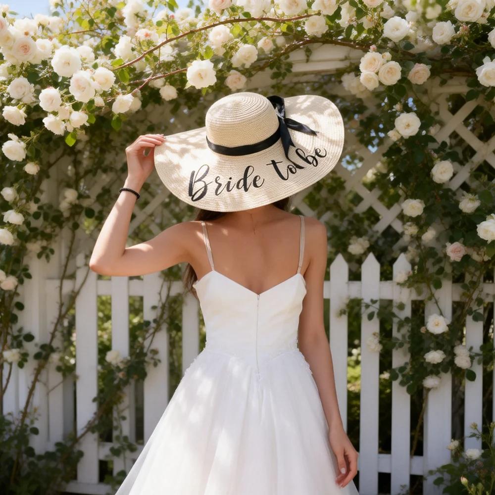 Bride To Be Future Mrs Floppy Sun Hat Bachelorette Hen Party Bridal Shower Beach Pool Wedding Honeymoon Gift Vacation Accessory