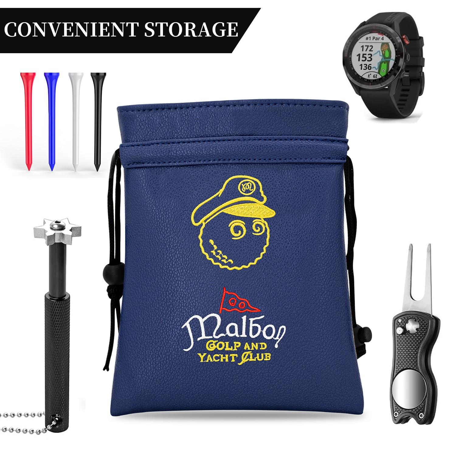 Portable Golf Ball & Stand Bags with Drawstrings Golf Pack, Durable Club Accessories for Men Women, Ideal Gift for Golf Enthusiasts